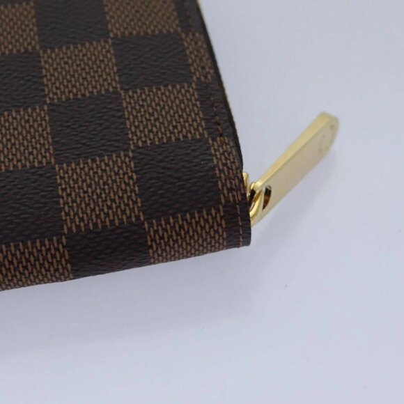 LOUIS VUITTON Damier Ebene Zippy Wallet Long Wallet N41661 LV Auth am6593SV - Picture 4 of 16